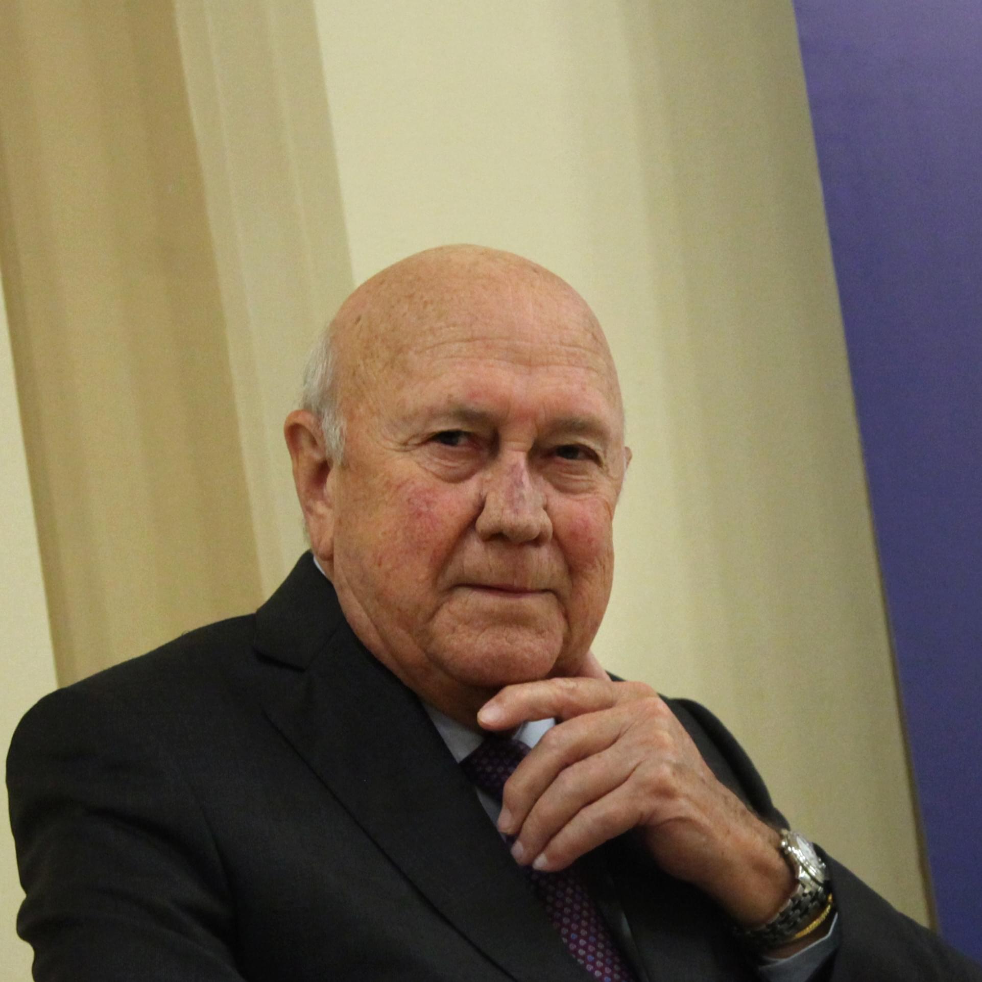 Frederik Willem de Klerk was a south african president